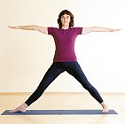 Übung 1) Virabhadrasana II