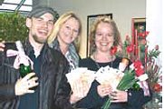 Christof Hoffmann, Studienleiterin Nürnberg Silke Anne Böhm, Edda Lang (v. l.)